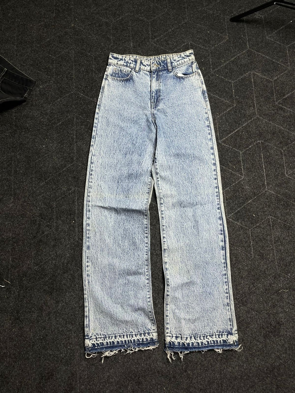 Low Rise Wide Leg Washed Baggy