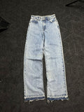 Low Rise Wide Leg Washed Baggy