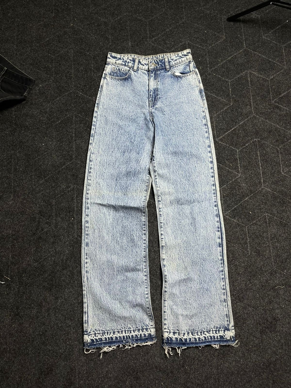 Low Rise Wide Leg Washed Baggy
