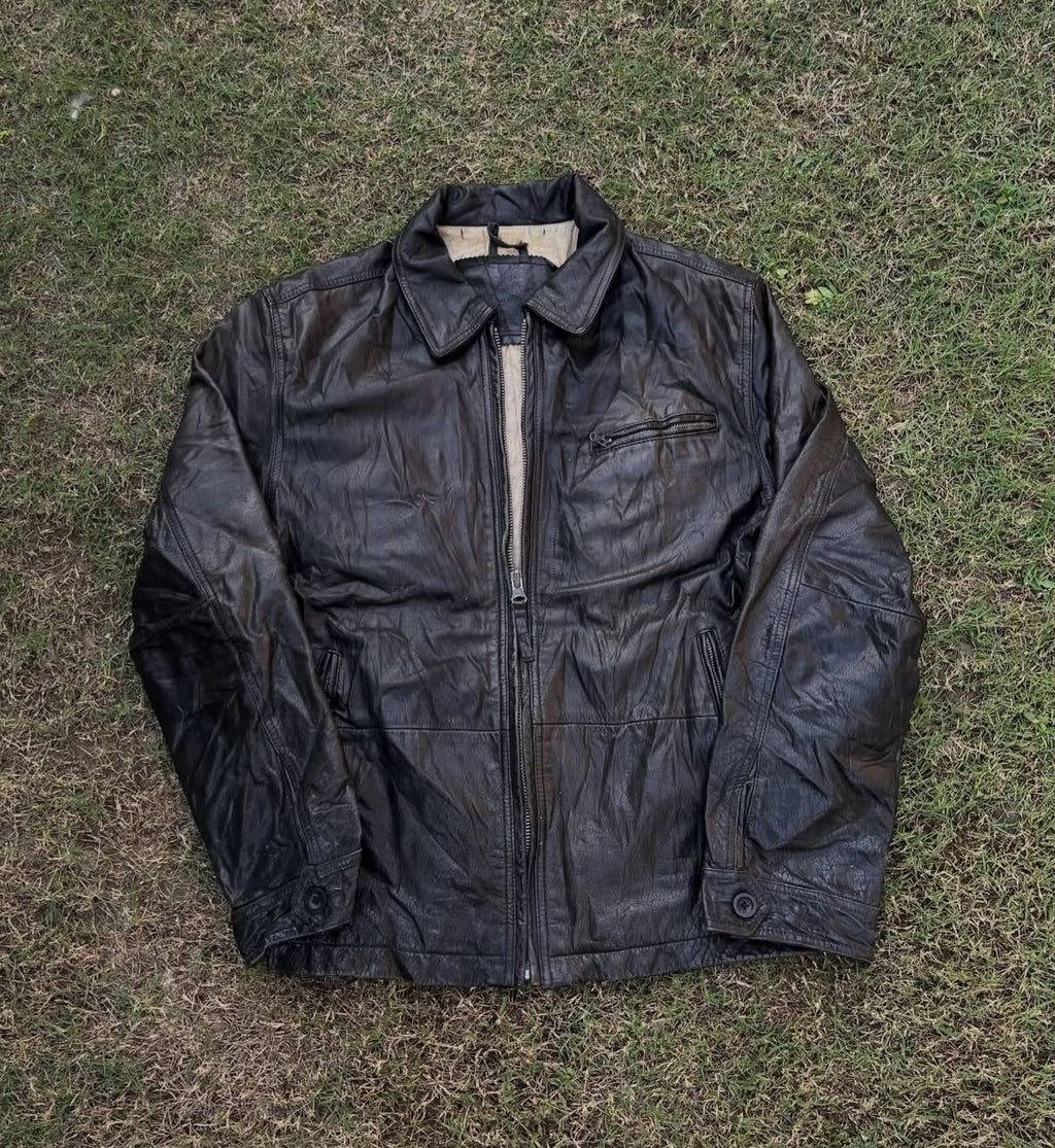 Early 1996'S Black Timberland Leather Jacket