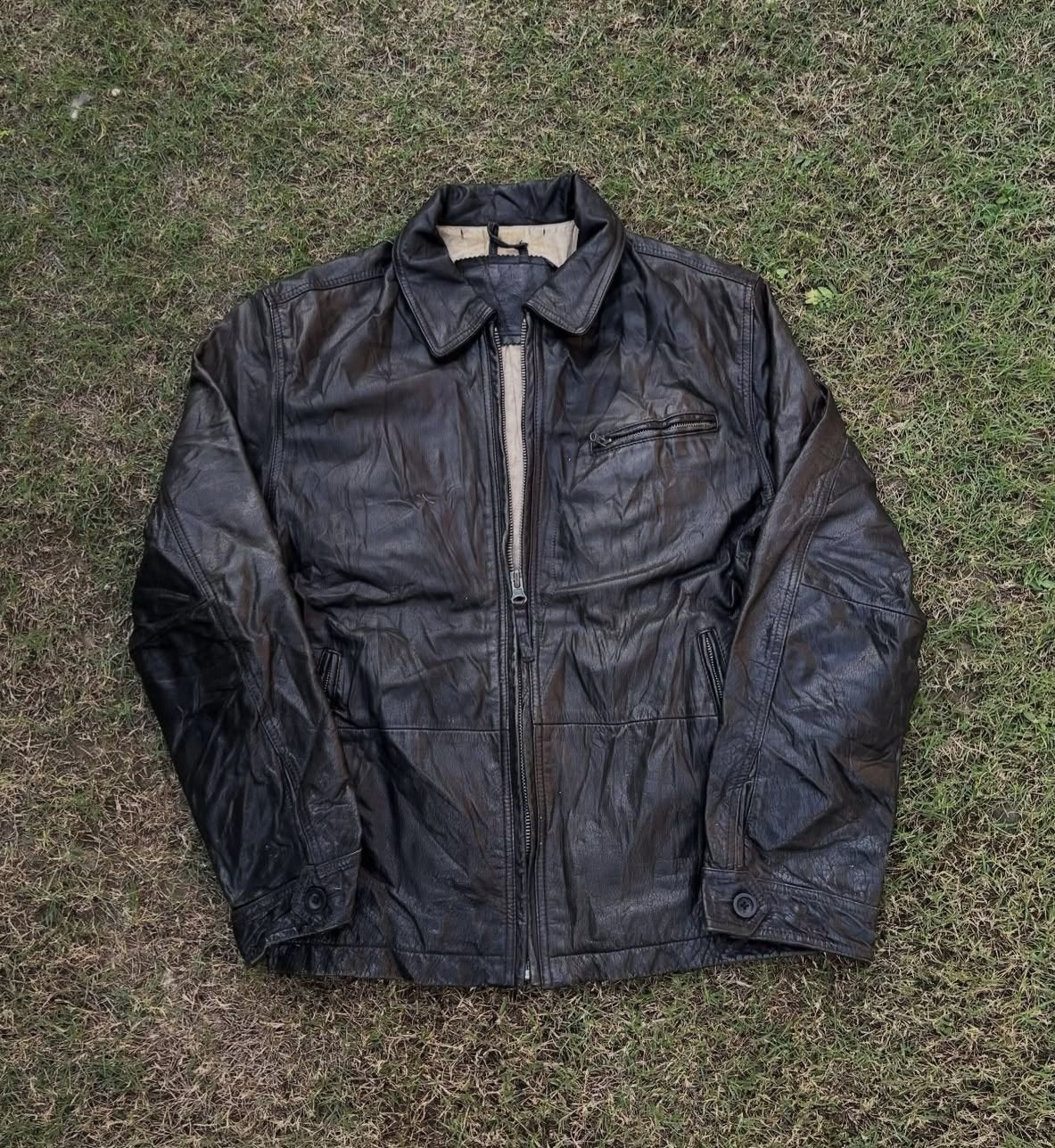 Early 1996'S Black Timberland Leather Jacket