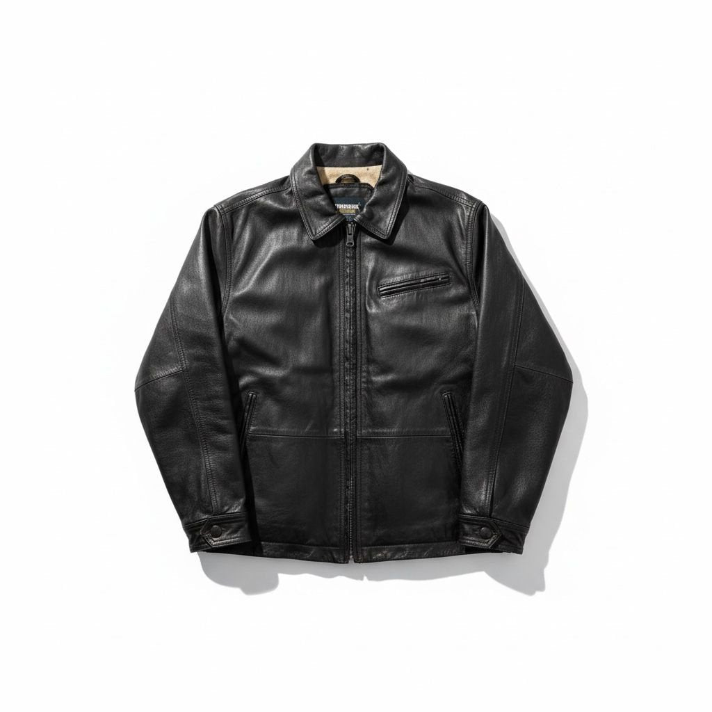 Early 1996'S Black Timberland Leather Jacket