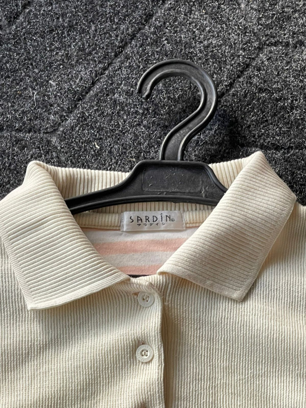 Heavily Knitted Cropped Polo