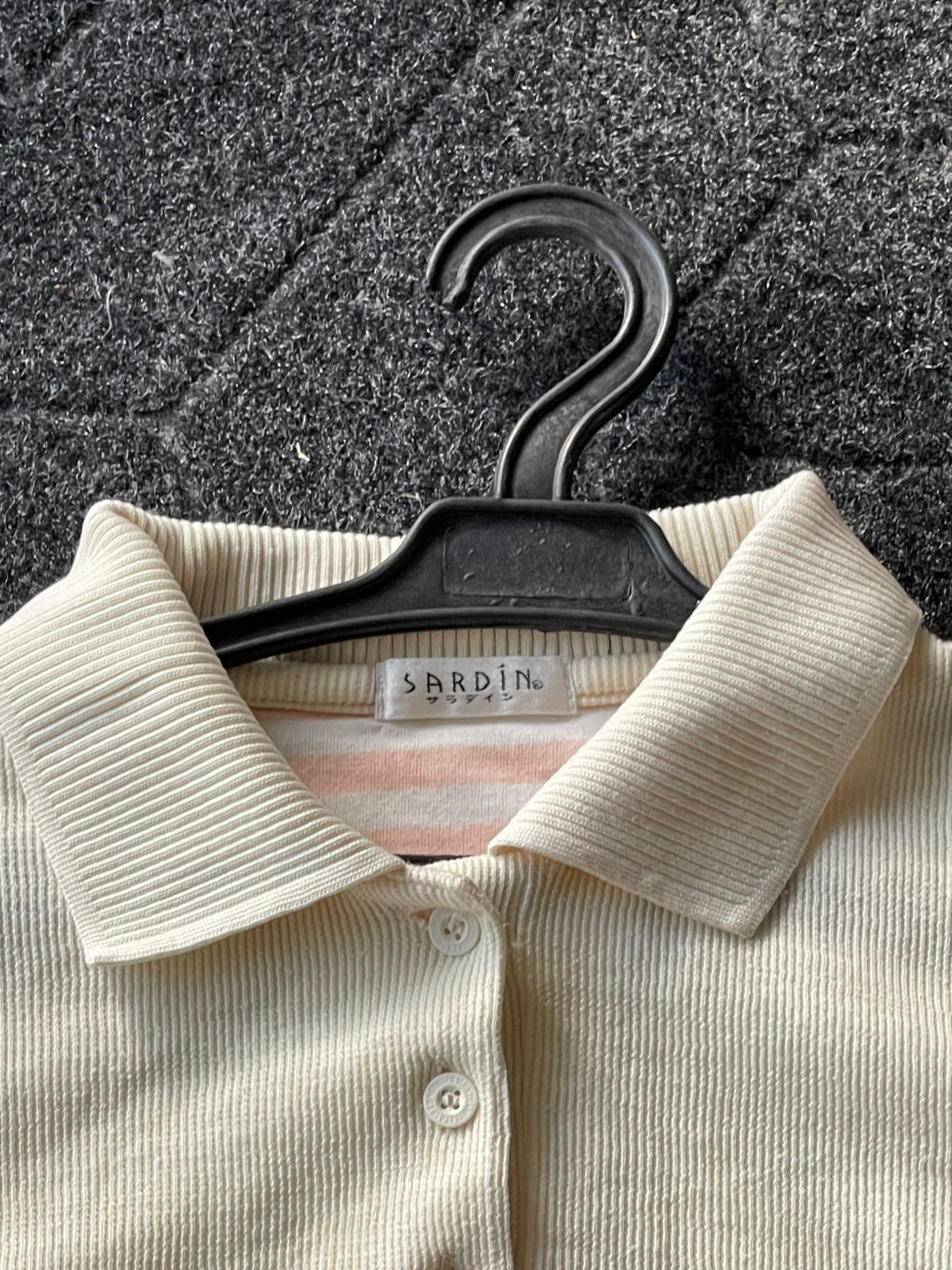 Heavily Knitted Cropped Polo