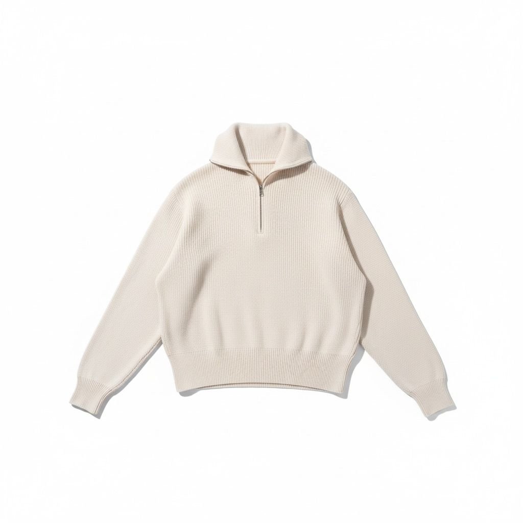 Quarter Ziper Knitted