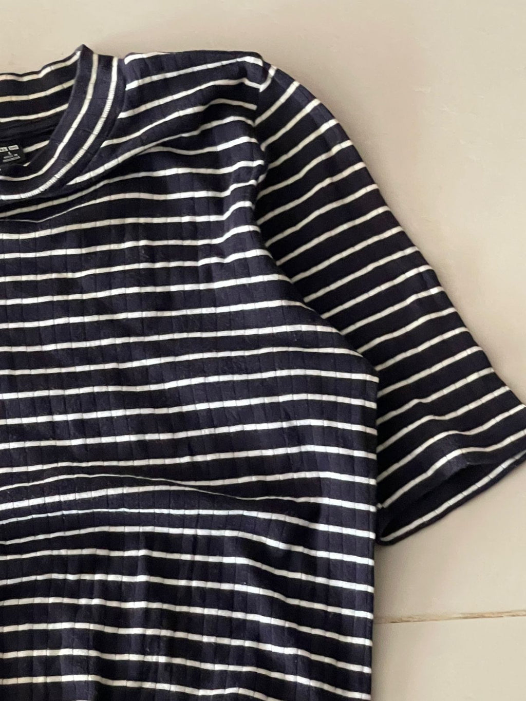 Uniqlo Knitted Fitted Stripped Tee