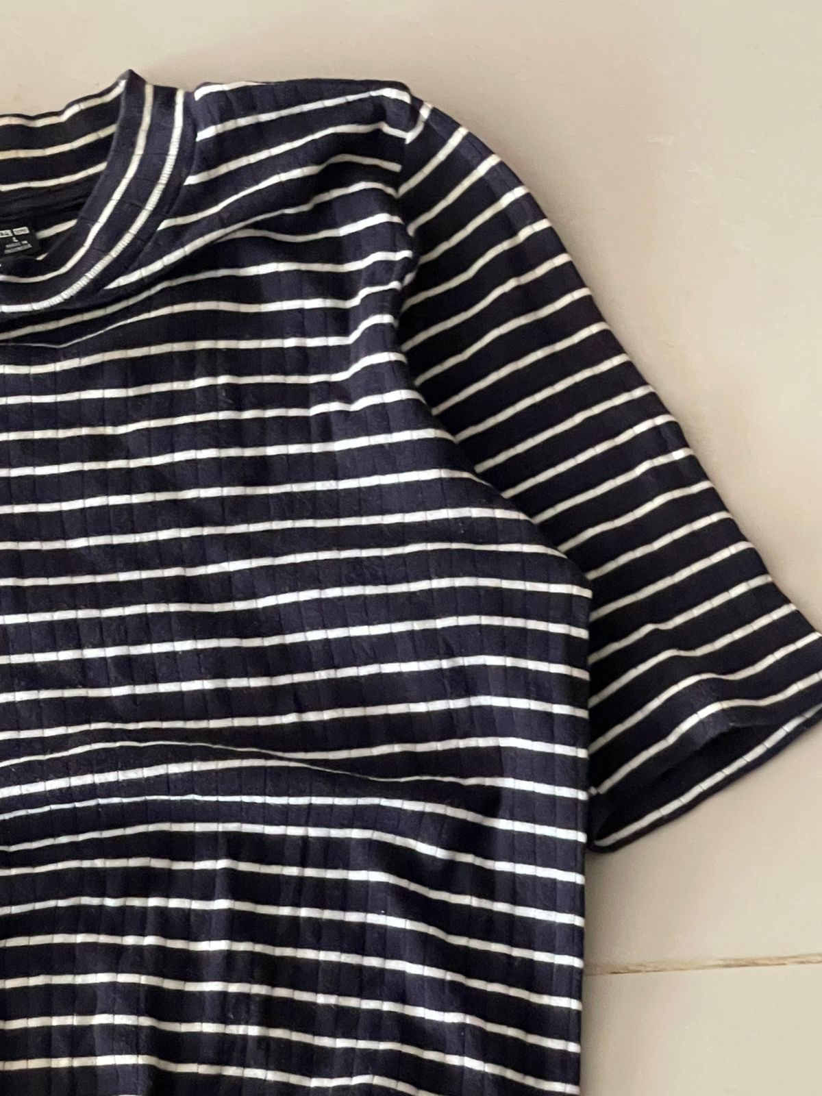 Uniqlo Knitted Fitted Stripped Tee