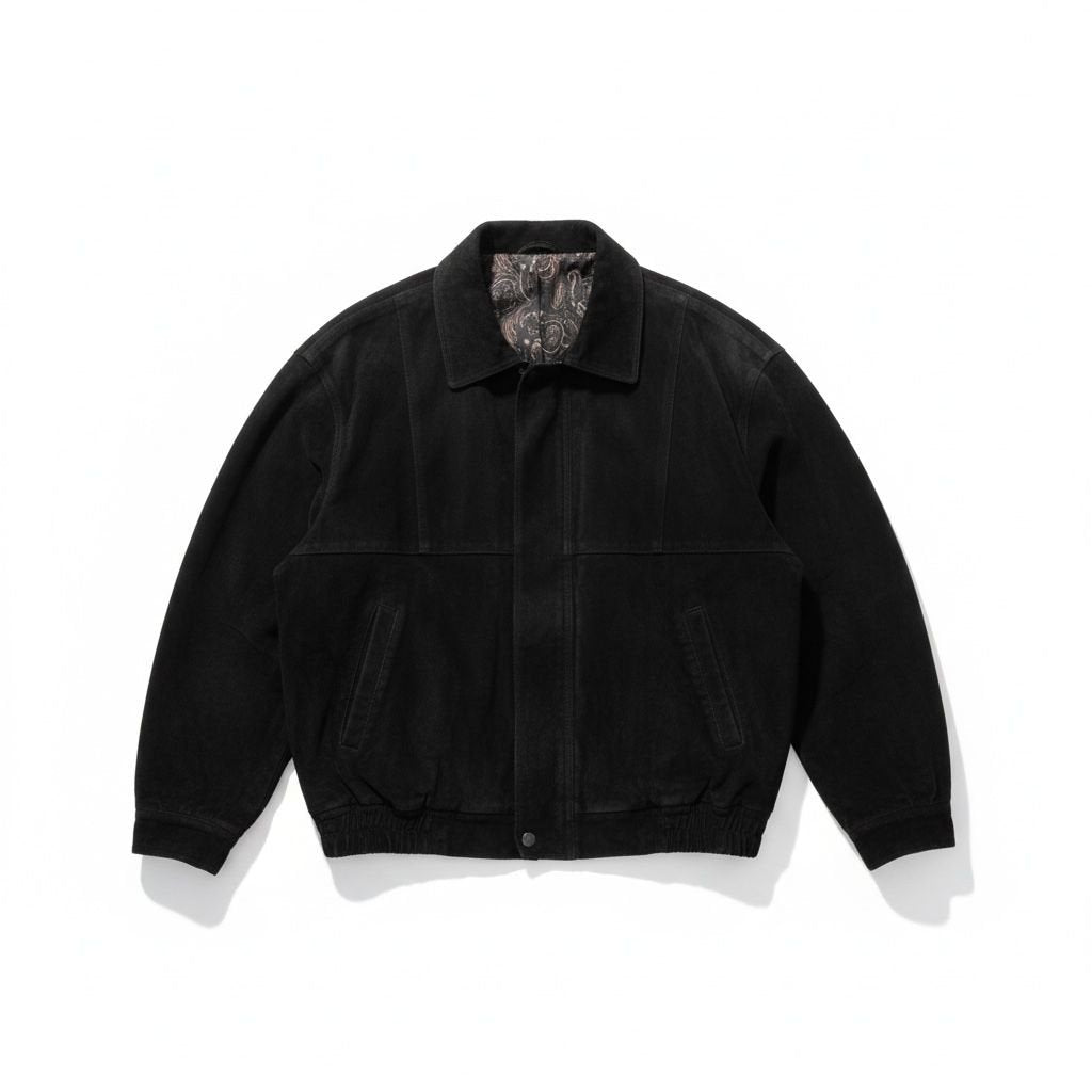 Vintage 1900S Italian Leather Suede  Jacket
