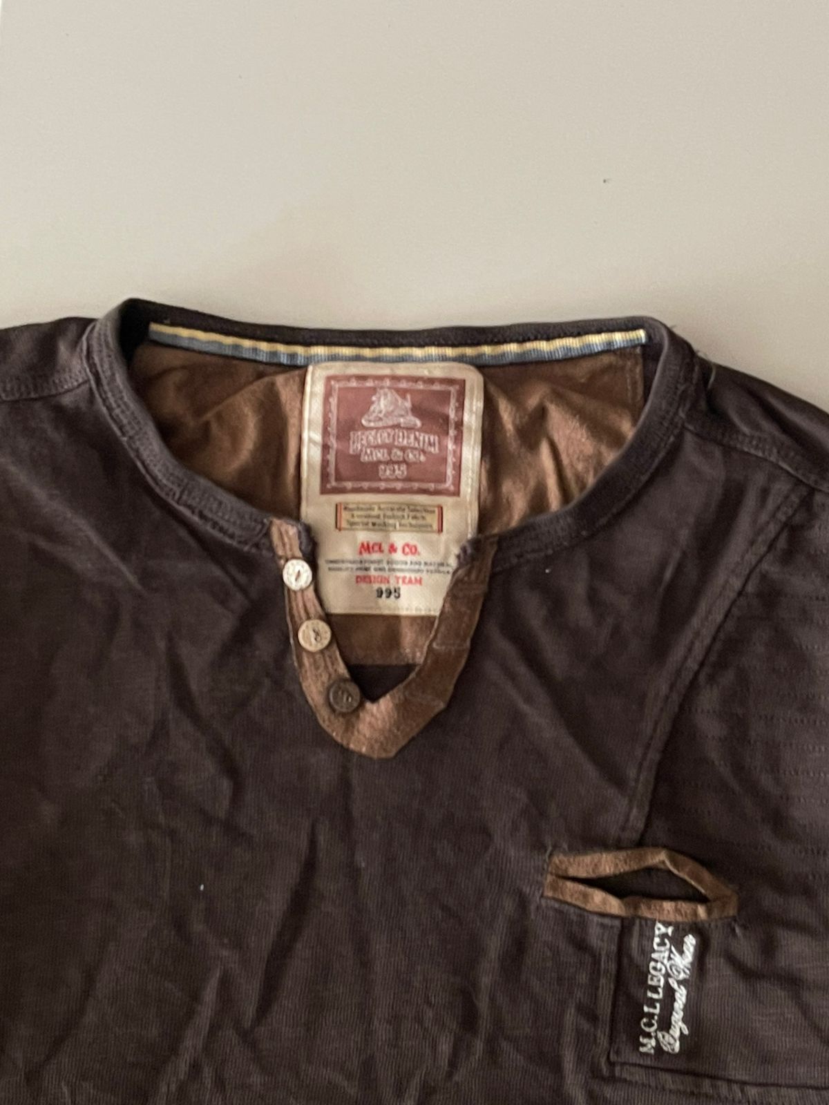 Vintage 1990s Y2K Knitted Henley