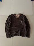 Vintage 1990s Y2K Knitted Henley