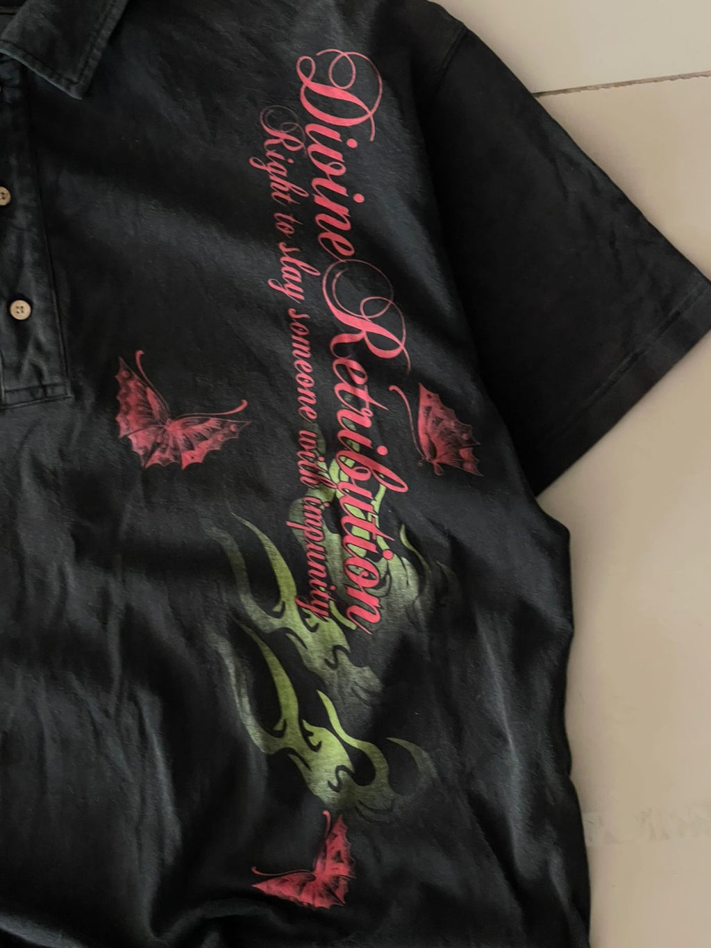 Vintage Devise Retribution Y2k Polo