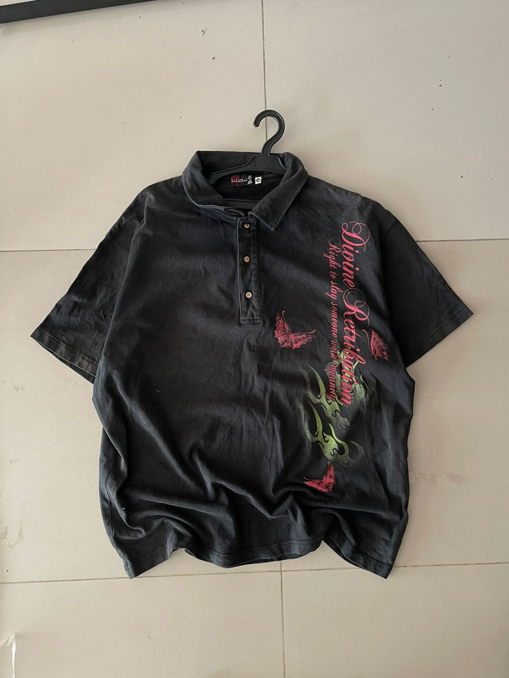 Vintage Devise Retribution Y2k Polo