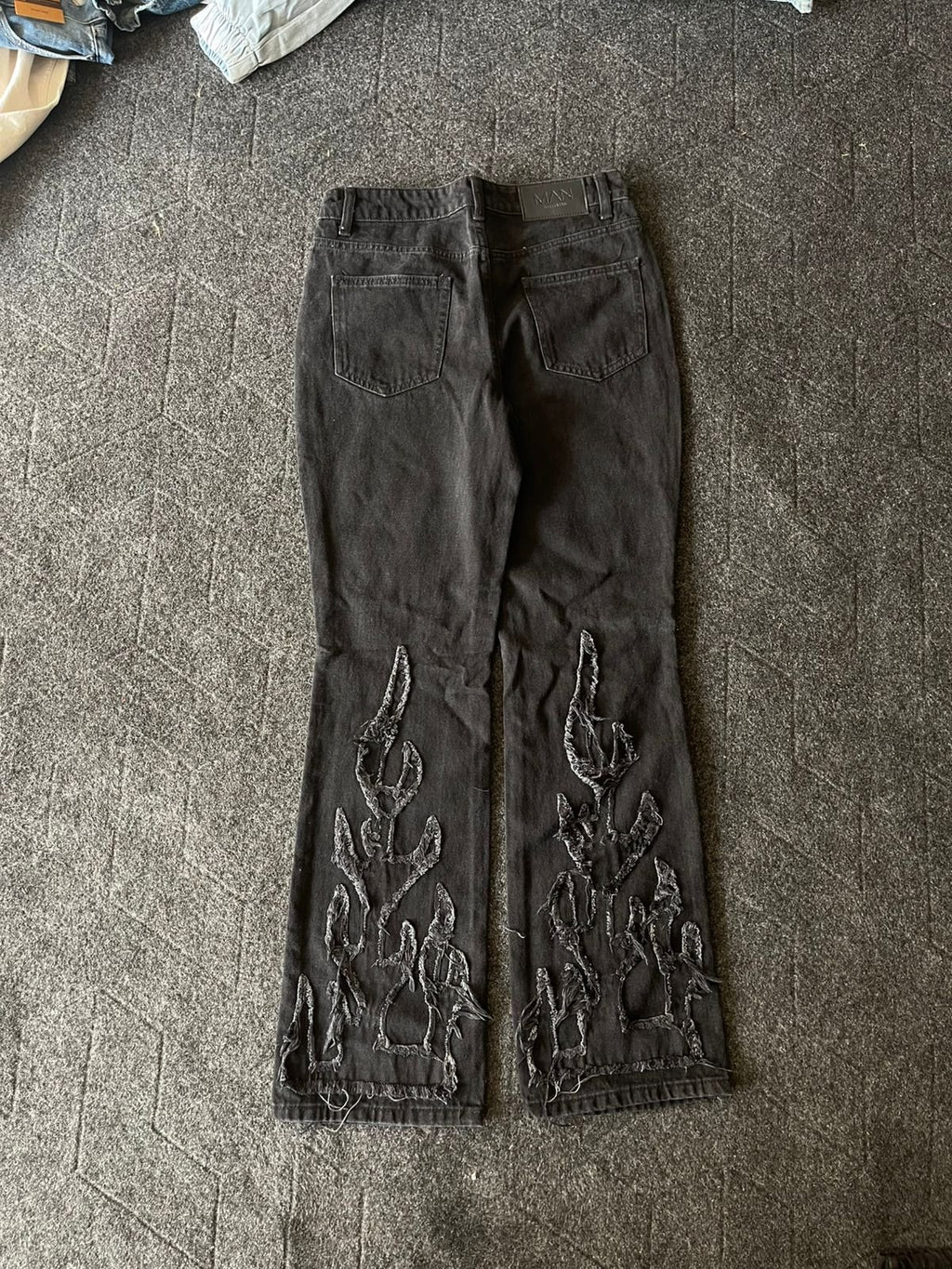 Vintage Flared Fire Baggy Denim So Rare