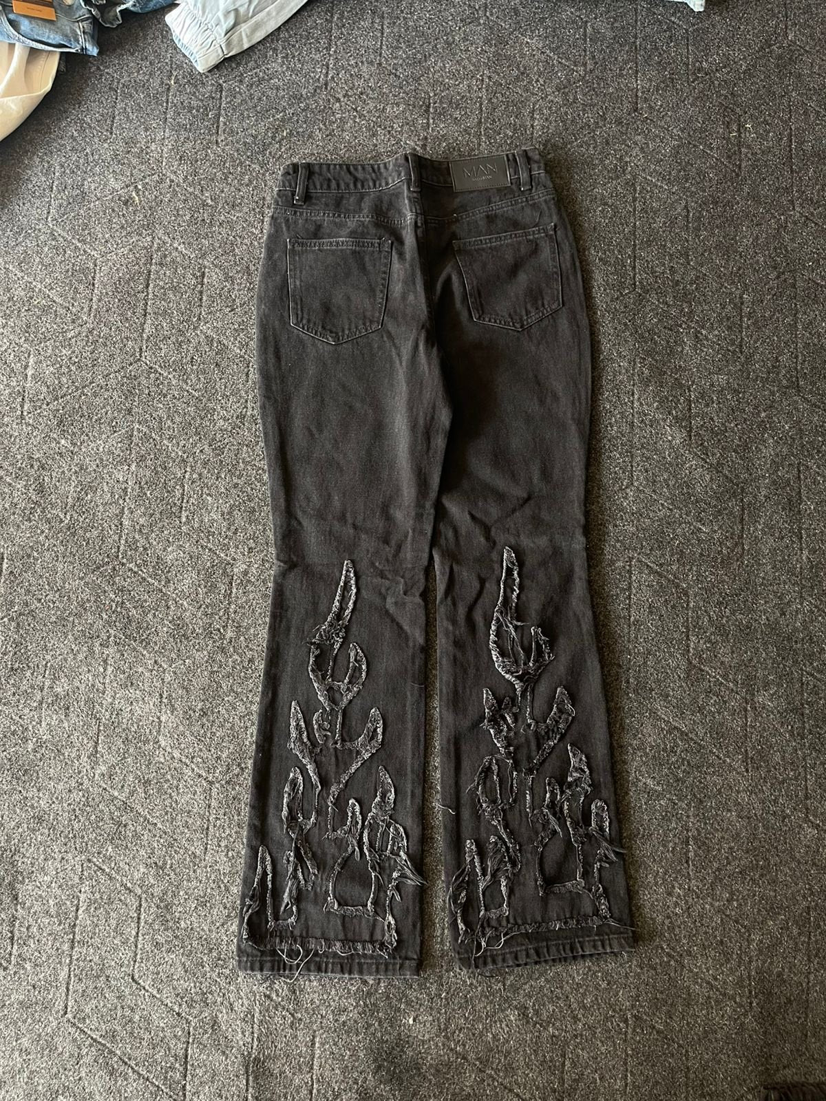 Vintage Flared Fire Baggy Denim So Rare
