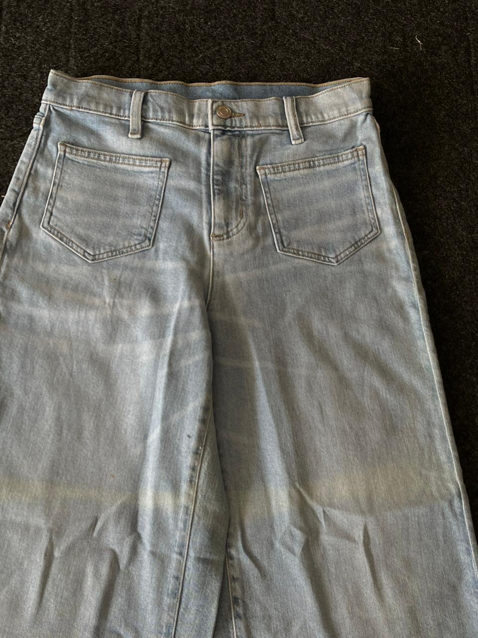 Vintage Washed Baggy Denim (Open Wide Leg)