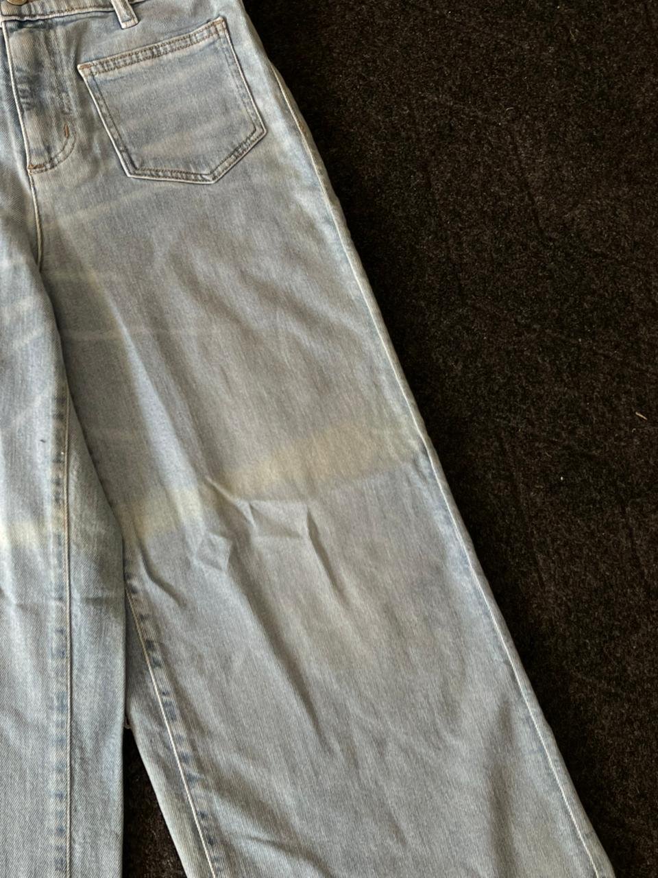 Vintage Washed Baggy Denim (Open Wide Leg)