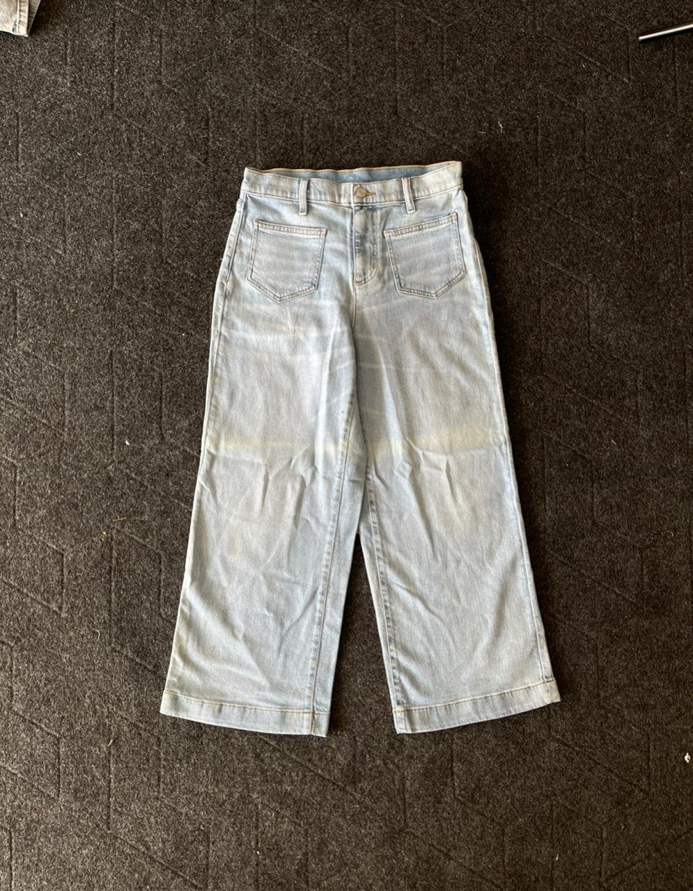 Vintage Washed Baggy Denim (Open Wide Leg)