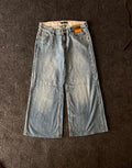 Vintage Washed Baggy Jeans Wide Leg