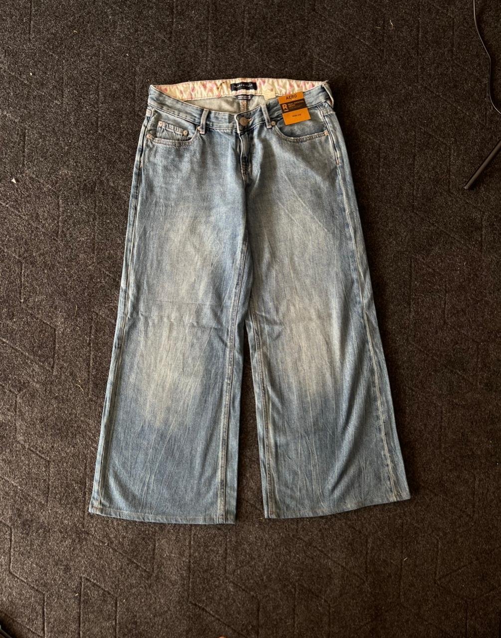 Vintage Washed Baggy Jeans Wide Leg