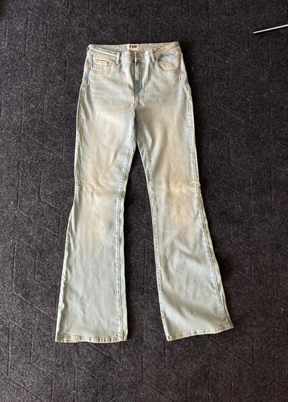 Vintage Washed Flared Jeans