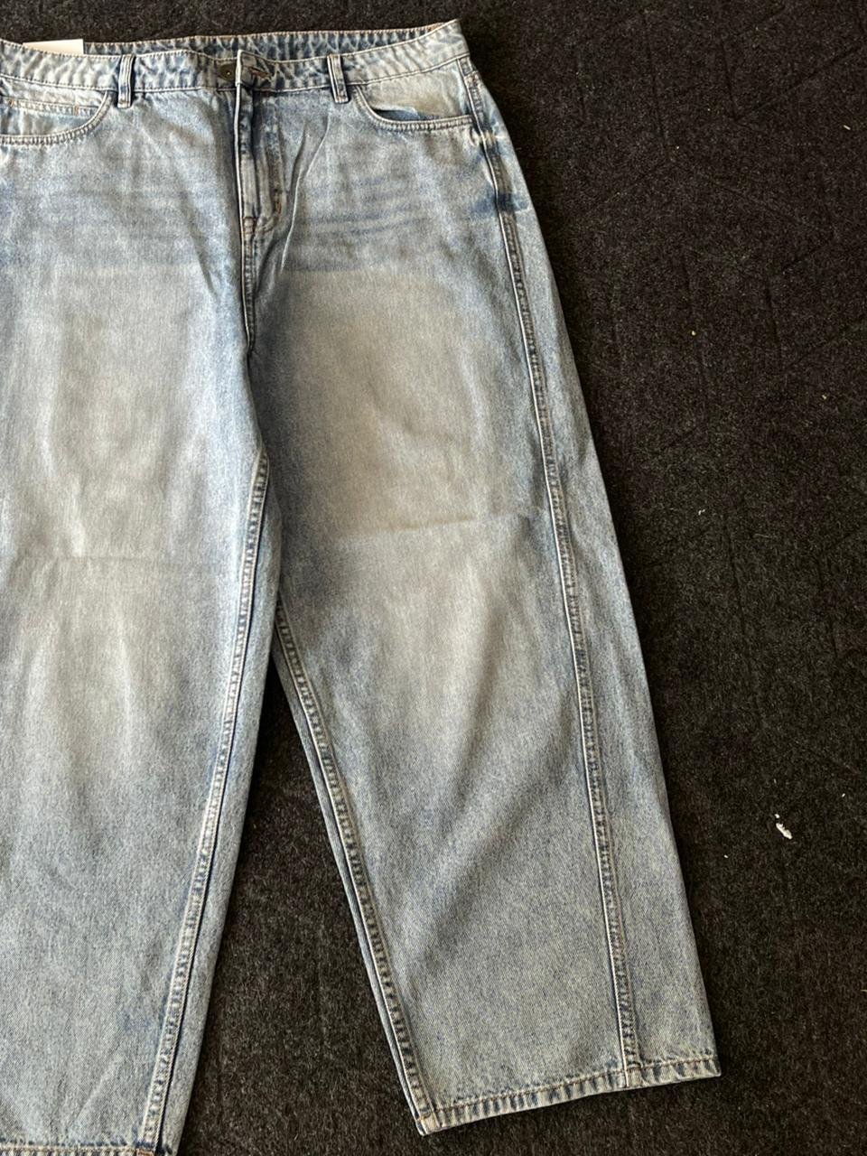 Vintage Washed Wide Leg Denim