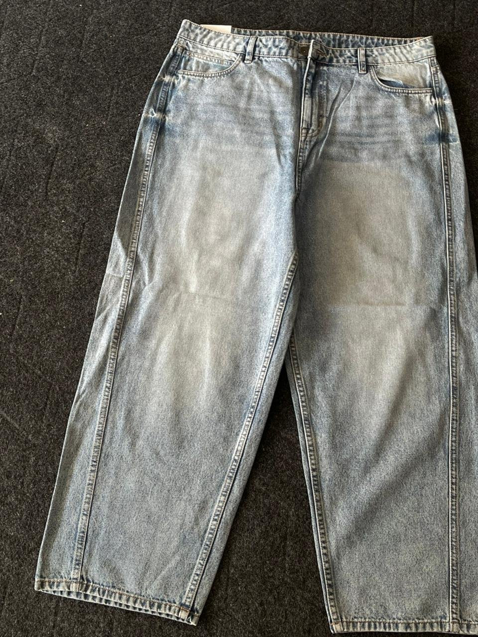 Vintage Washed Wide Leg Denim