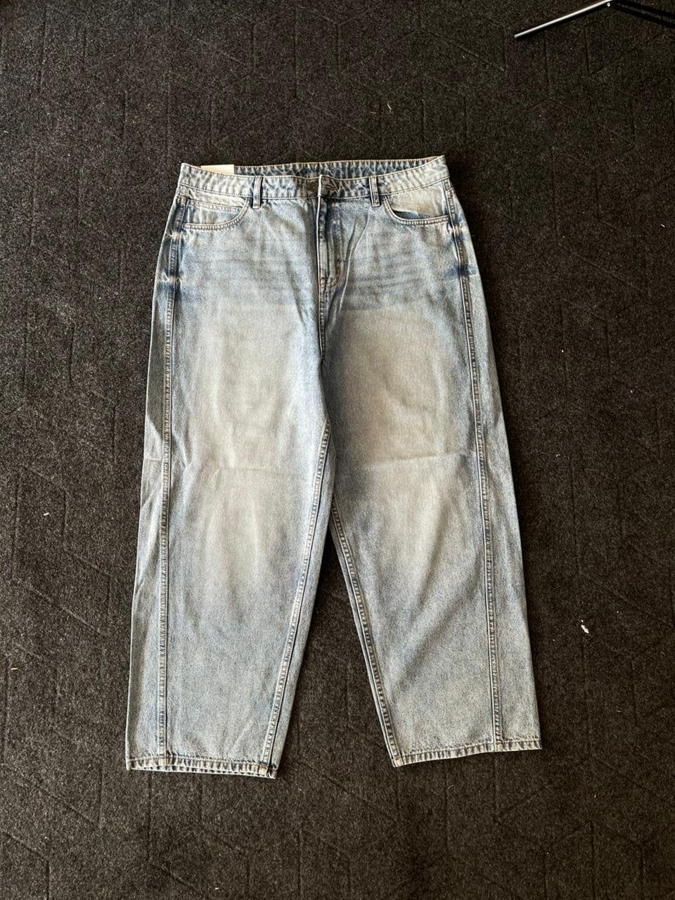 Vintage Washed Wide Leg Denim