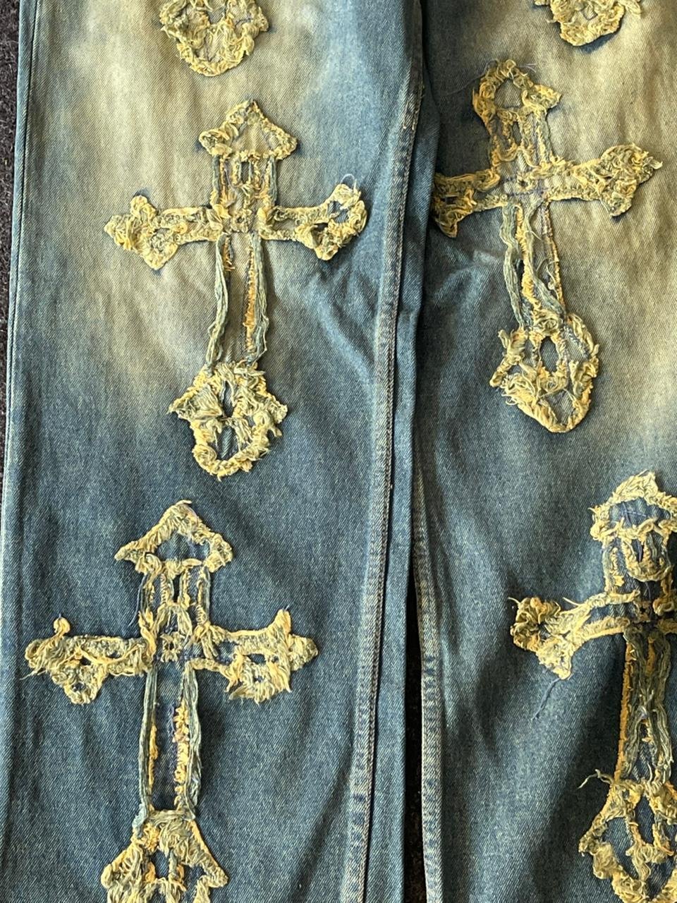 Wide Leg Baggy Vintage Washsed Bohooman Denim