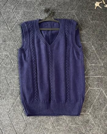 V neck half-sleeves sweater