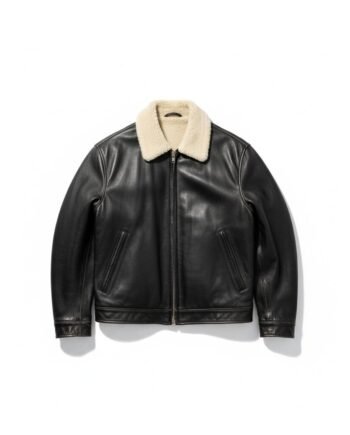 Vintage Leather Sherpa Jacket