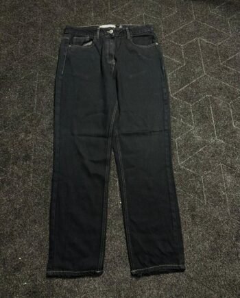 Straight Fit Black Denim